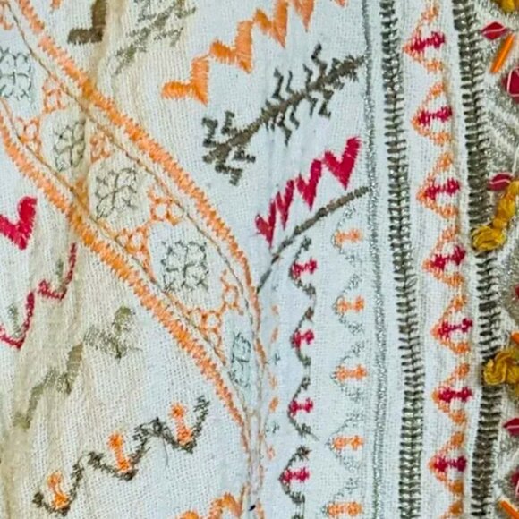 Anthropologie Blink Paloma Embroidered Kimono Jacket One Size - Picture 3 of 6